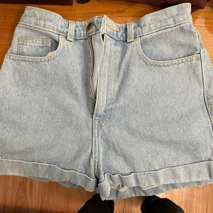 American Apparel High Waist Jean Short